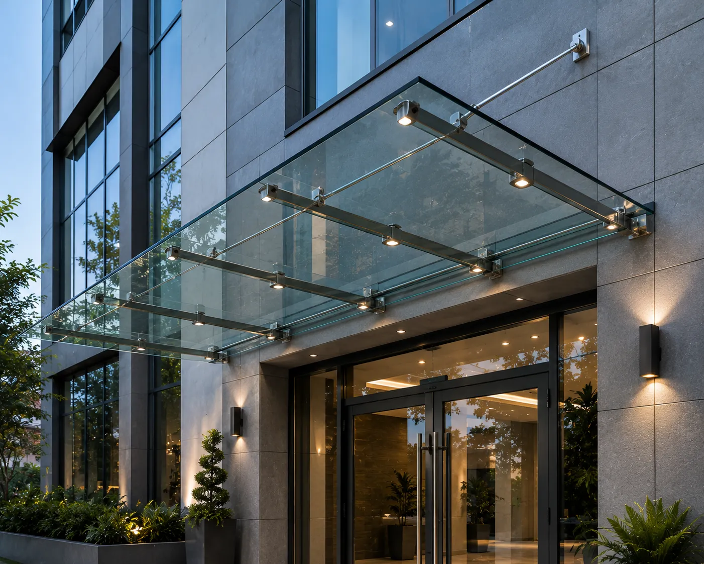 glass canopies