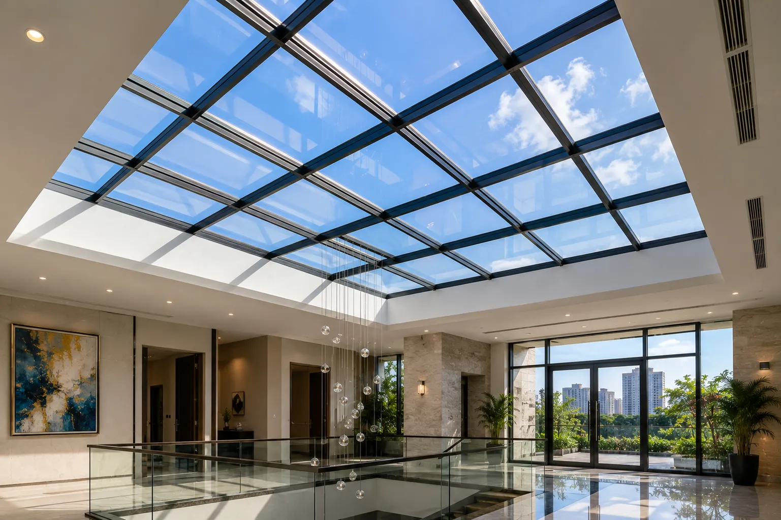 glass skylights